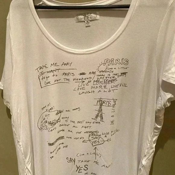 DIANE GILMAN PLUS PARIS GRAPHIC HIGH LOW TOP - Picture 3 of 8